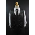 thumbnail image 3 of New Kid Child Boy Black FORMAL Wedding Party Funeral SUIT Set Tuxedo Suit 5-14, 3 of 6