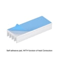 thumbnail image 3 of Uxcell 30x11x5mm Silver Tone Thermal Sticky Aluminum Heatsink Electronics Cooler 20Pcs, 3 of 5
