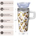 thumbnail image 3 of 20oz Hen Chicken Tumbler with Handle Cool Birthday Christmas Gift for Chicken Lovers Women Men Insulated Travel Mug Cup Holder Friendly Wide Mouth for Ice Hot Tea Cold Water Daily Hydration, 3 of 6
