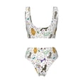 thumbnail image 6 of Rocae Colorful Poodle Dog for Bikini Set for Women Two Piece Sexy High Swimsuits Split Crossover Bikini Large, 6 of 9
