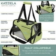 thumbnail image 4 of Katziela Safari Sleeper Pro Pet Carrier -Comfortable - Airline Approved for Dogs and Cats Green Pack 1, 4 of 6