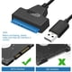 thumbnail image 2 of Cable convertidor adaptador USB 2.0 a SATA de 22 pines para discos duros HDD SSD de 2,5 pulgadas, 2 of 9