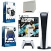 Sony Playstation 5 Digital Version (Sony PS5 Digital) with MLB The Show 21, Charging Station, Accessory Starter Kit and Microfiber Cleaning Cloth Bundle