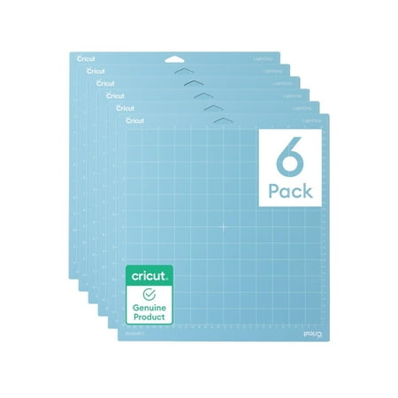 Cricut Light Grip Adhesive Machine Cutting Mats - 12 in x 12 in, 6 Count