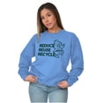 thumbnail image 3 of Reduce Reuse Recycle Woodsy Owl Sweatshirt for Men or Women Brisco Brands X, 3 of 6
