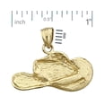 thumbnail image 2 of 14K Gold Western Cowboy Hat Pendant, 2 of 5