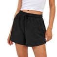 thumbnail image 5 of Womens Sweat Shorts Summer Casual Loose Athletic Workout Drawstring Comfy Running Shorts Beach Vacation Clothes, L, 5 of 5