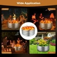 thumbnail image 7 of Silver Round Galvanized Fire Ring, Outdoor Pits designed for Backyard, Camping, 3 Feet Diameter Fire Pit, Bonfire, 36 I  h Round Galvanized Fire Pit Ring, 7 of 7