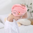 thumbnail image 5 of Joernso Household Head Wrap Hat Strong Water Absorption Quick-drying Comfortable Cute Hair Drying Towel for Bathroom, 5 of 8