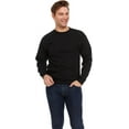 thumbnail image 2 of SOCKS'NBULK 12 Pack Mens Crewneck Sweatshirts in Bulk, Cotton, Wholesale Screenprinting Sweat Shirts For Men, Layer Shirt (Black, Medium), 2 of 2