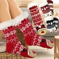 thumbnail image 4 of AGCAN Fuzzy Socks for Women, 3 PACK Warm Thick Indoor Winter Furry Socks for Gifts, 4 of 9