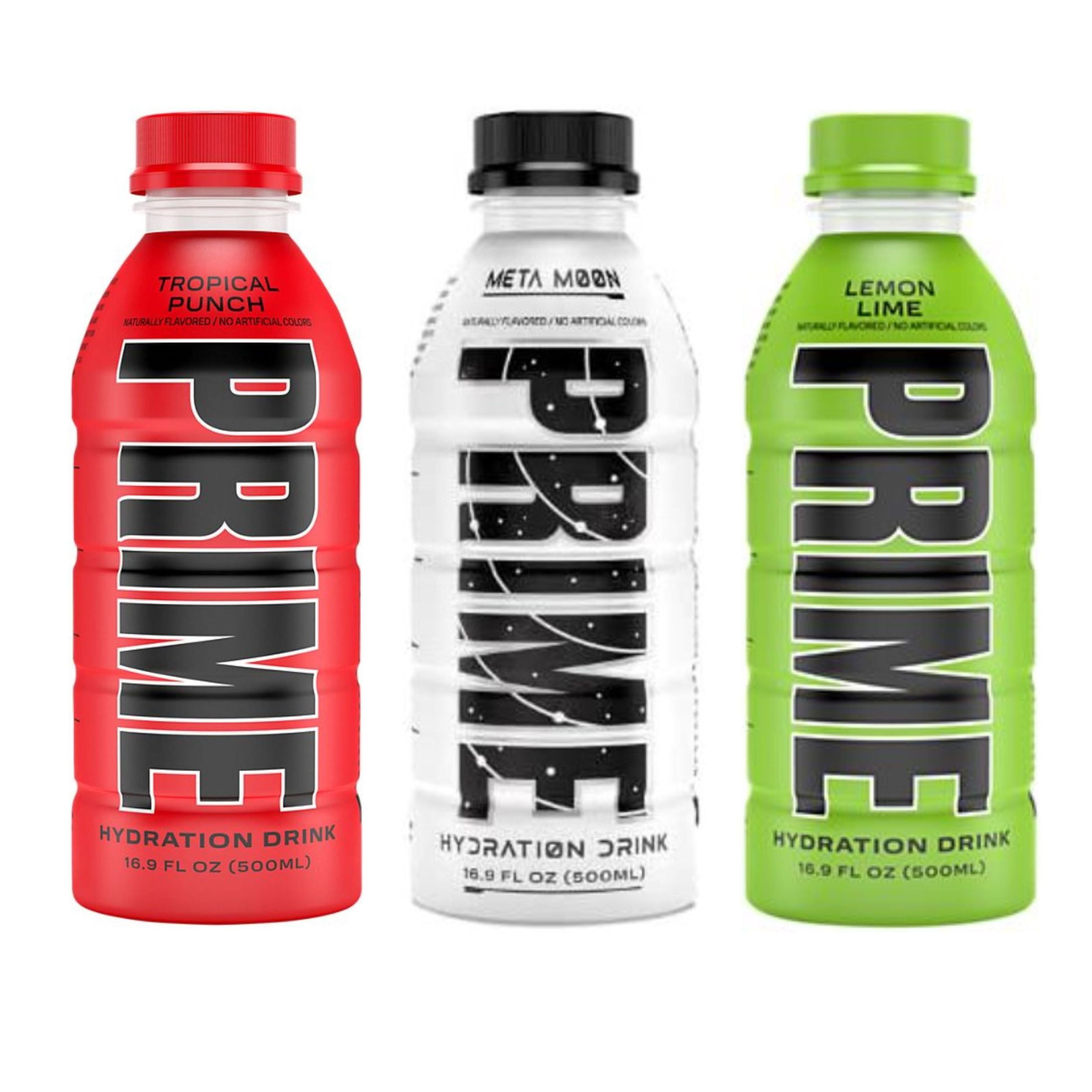 Prime Hydration Drink Variety Pack (16.9oz 6pk) Tropical Punch, Meta