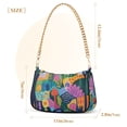 thumbnail image 3 of FORMRS Womens Shoulder Bag with Chain Strap Clutch Purse Cute Tote Handbag, Art Plants, 3 of 7
