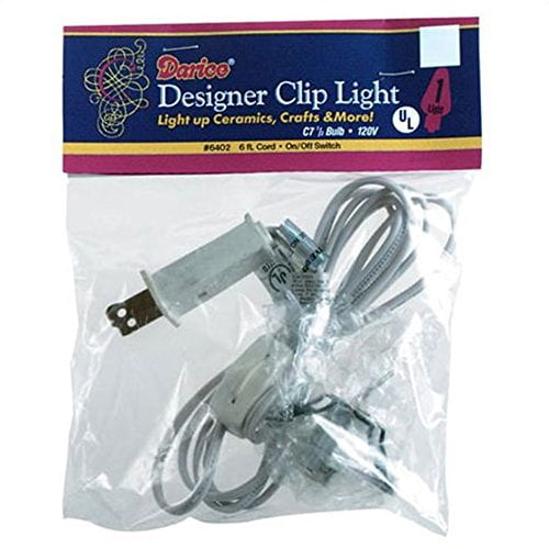 Darice 6402 Accessory Cord with 1 Lights, 6Feet, White (4)