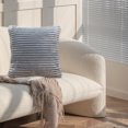 thumbnail image 6 of Matoen Decorative Throw Pillow Covers Square Solid Farmhouse Modern Fall Throw Cushion Case Pillowcase for Sofa Car Couch 18x18 Inch 45x45 cm Dark Gray, 6 of 6
