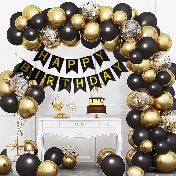 Decoraciones De Cumpleaños Número 50 Color Oro