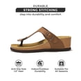 thumbnail image 7 of Project Cloud 100% Genuine Leather Womens Sandals Memory Foam Women Footwear (Belize), 7 of 7