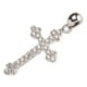 thumbnail image 2 of Colgante de crucifijo S925 Plata con purpurina Circonia cúbica Jesús Cruz colgante accesorios regalo, 2 of 12