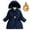 Navy, variant on Girl's Padded Jacket In The Long Plus Thickening Foreign Style Female Down Padded Jacket Winter,5-6 Years