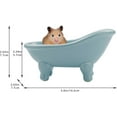 thumbnail image 5 of 1piece 5.6"Ceramic Mini Bathtub Soap Dish Small Planter Makeup Organizer Container -Multicolor (Excluding soap), 5 of 6