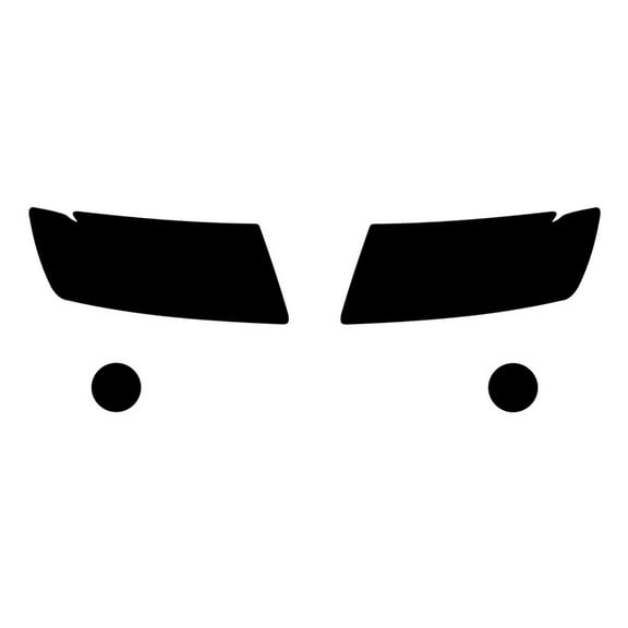 Rvinyl Headlight Tint Covers Compatible with Jeep Grand Cherokee 2011-2013 - Blackout Smoke