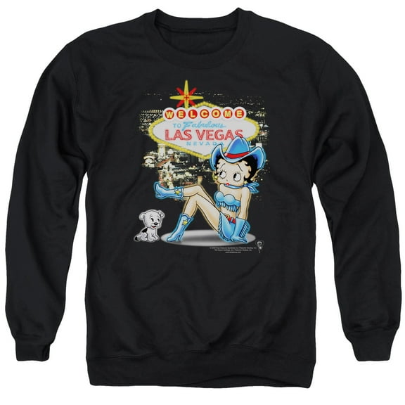 Betty Boop - Welcome Las Vegas - Crewneck Sweatshirt - Small