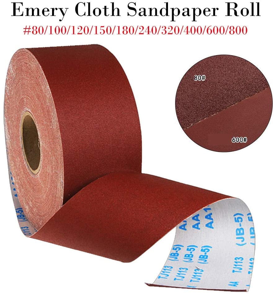 150 80 60 Coarse Medium Various lengths Fine 25mm Emery cloth paper rolls 