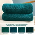 thumbnail image 3 of Flannel Fleece Blanket Teal - King ( 90x104 IN ), 3 of 5