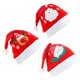 thumbnail image 4 of Sombrero de Navidad TUNC bordado de terciopelo para adultos estilo 3, 4 of 5