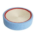 thumbnail image 2 of kusrkot Chat Griffoir Bol Rond Pad Antidérapant Fond pour la Protection des Meubles Chat Blanc Bleu, 2 of 9