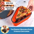 thumbnail image 2 of Recipiente de almacenamiento de pizza, paquete de pizza con 5 bandejas para servir, 2 of 9