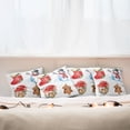thumbnail image 7 of Ambesonne Christmas Throw Pillow Cover 4 Pack, Watercolor Xmas, 20", Dark Orange Pale Blue, 7 of 7