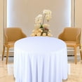 thumbnail image 5 of Water Resistant Round Tablecloth 90 Inch - Stain Proof Washable Polyester Table Cover for Wedding, Banquet, Dining & Outdoor Events - Spill Resistant Tablecloth, 5 of 6