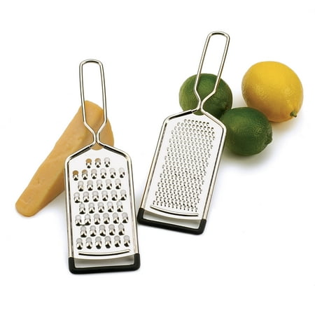 Greeter Set - RSVP Set Of 2 Hand Held Cheese Graters Vegetable Shredding Stainless Steel New