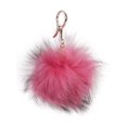 thumbnail image 1 of CC Faux Fur Cell Phone Purse Key Chain, Hot Pink, 1 of 2