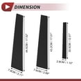 thumbnail image 3 of Unique Bargains 6pcs Door Pillar Window Trim for Nissan Sentra 2007-2012 Black, 3 of 8