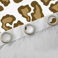 thumbnail image 4 of Manfei Brown Leopard Print Black Out Curtains for Girls, Cheetah Print Curtains Pack of 2 (42x63 Each), Cartoon Animal Theme Bedroom Curtains, Luxurious Room Decor, 4 of 6