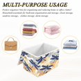 thumbnail image 7 of 40L Lidded Home Storage Bins Foldable Storage Box with Handle for Home Bedroom Closet, Dragonfly Printed, 7 of 7