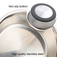 thumbnail image 3 of 2 Pack Stainless Steel Dog Bowls, Anti-Skid Metal Dog Bowls With Rubber Base, Food Water Basic Bowls Silicone Pet Bowl - 18Cm, 3 of 5