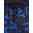 thumbnail image 2 of Harbor Bay by DXL Men's Big and Tall  Men's Big and Tall Jersey Knit Jams Shorts, Black/Blue Camo, 5XL, 2 of 6