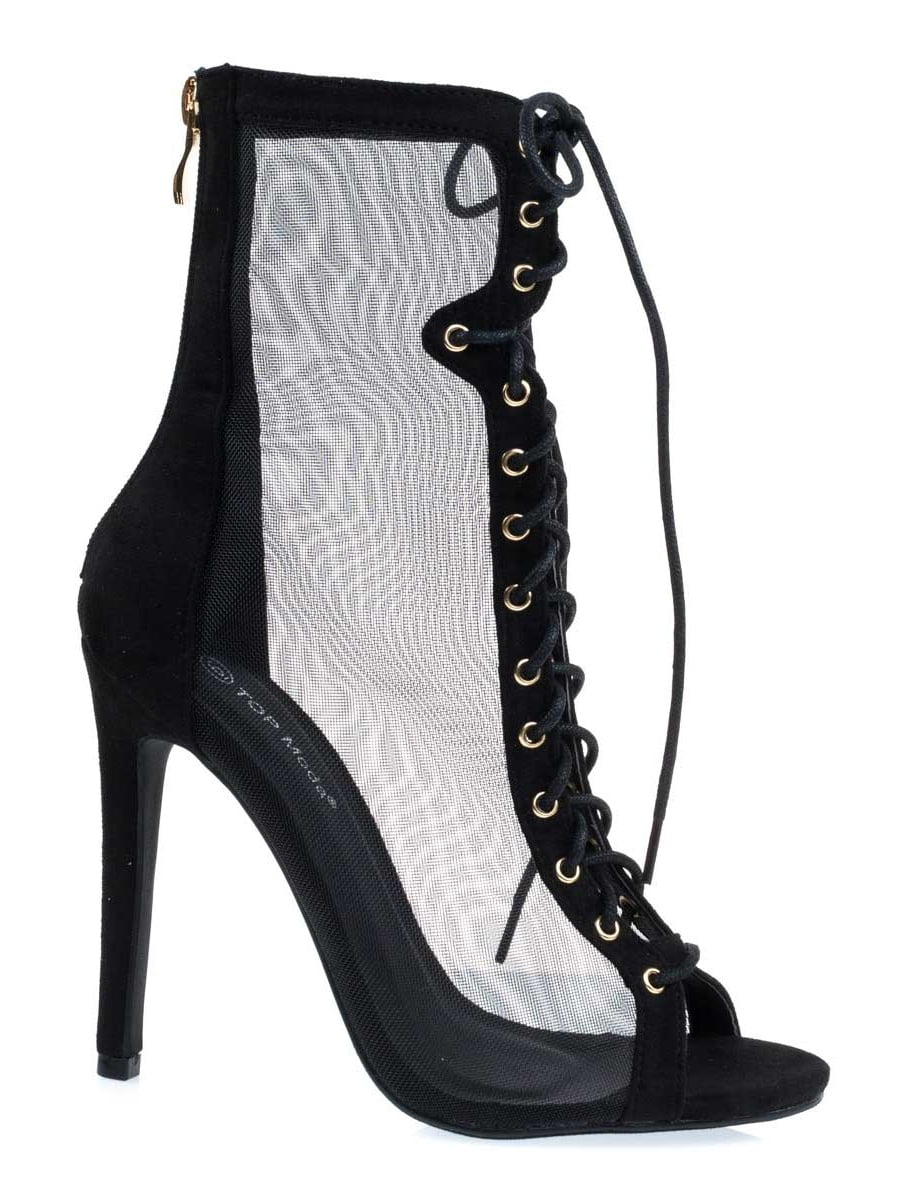 top moda black booties