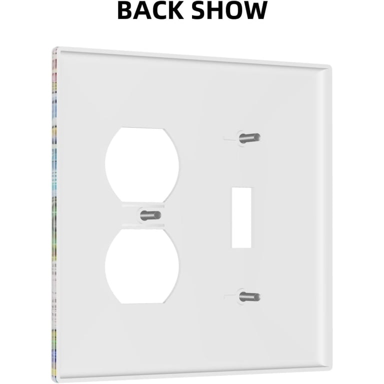 Premier White 4-Gang Rocker Light Switch Cover Plate – Classic Decorator Style