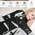 thumbnail image 3 of PIKWEEK Graffiti Throwing Blanket Fashion Graffiti Label Street Art Retro Style Black and White Soft Comfortable Blurred and Warm Pet Dog Cat Four Seasons Bed Sofa Blanket White, 3 of 6