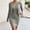 Gray, variant on Womens Ribbed 2 Piece Set Bodycon Mini Slip Dress With Cropped Button Long Sleeve Cardigan Solid Color Casual Soft Comfy Outfits for Work Party Wear Purple S