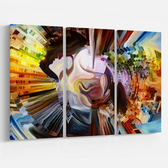 TOASTESS Design Art Layers of Inner Paint Canvas Print