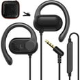 thumbnail image 2 of MHSIOAP-Open Ear Headphones Wired for Laptop PC, 3.5mm Earphones with Mic Over Ear Wired Earbuds with Ear Hook for iPhone 5 6s Plus for Galay A25 A15 A14 A03s A23 A52 for Android/Workout/Sport/Gym/Ra, 2 of 4