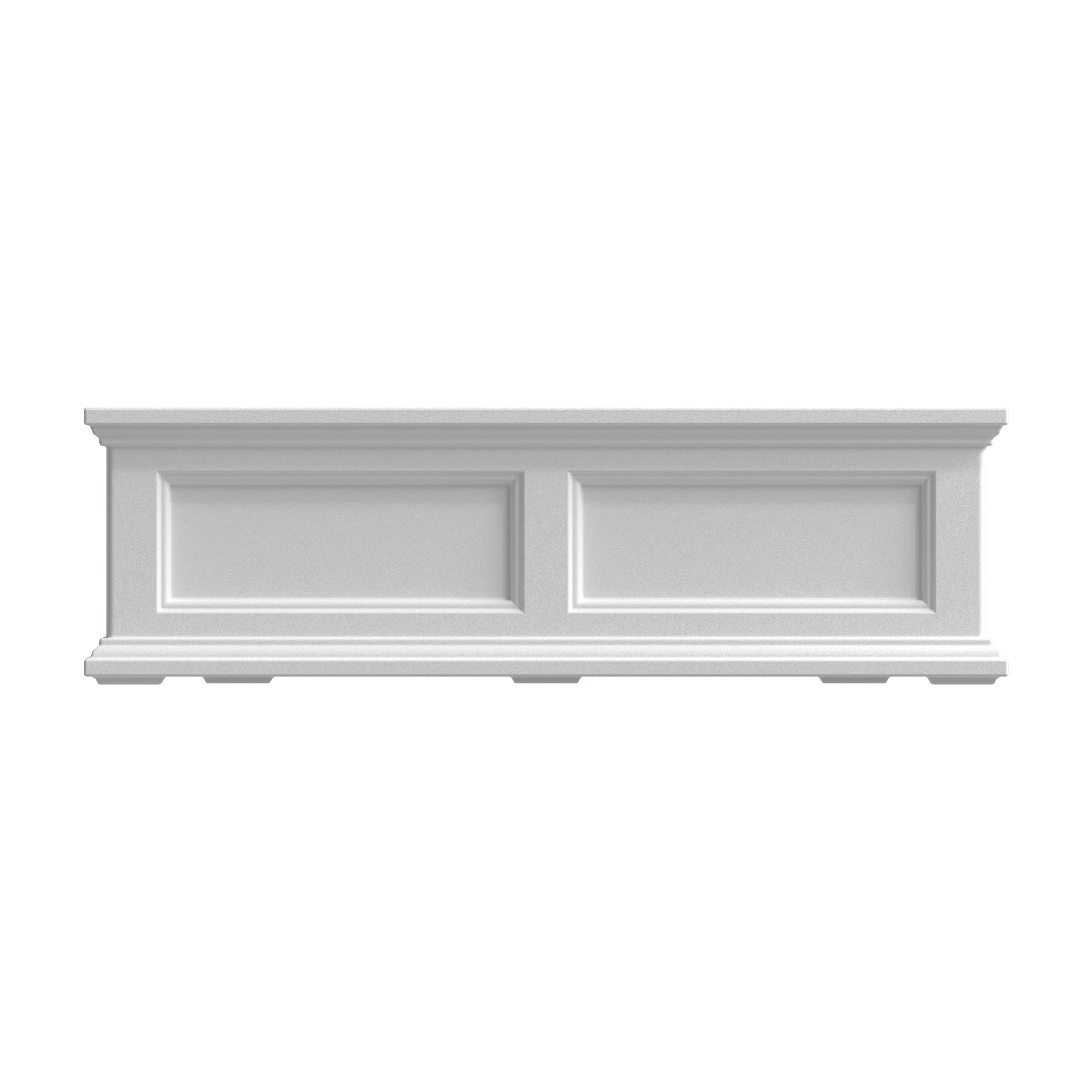 Mayne Fairfield 36" x 11" x 11" Rectangular White Self Watering Plastic Window Box Planter