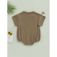 thumbnail image 4 of Bagilaanoe Newborn Baby Boy Girls Rompers Short Sleeve Bodysuits 6M 12M 18M 24M Infant Casual One Piece Short Jumpsuit, 4 of 8