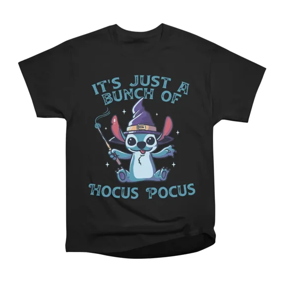 Its Just A Bunch Of Hocus Pocus Funny Cute Spooky Halloween Gift T-Shirt Tee Gift For Him