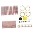 thumbnail image 3 of Tnarru Circular Knitting Needle 13 Pairs Knitting Set for Knitter Sweater Beginners Pink, 3 of 8
